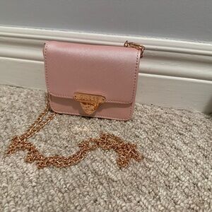 Guess Blush Mini Bag with Gold Chain